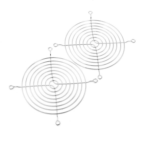 Unique Bargains 2 Pcs 120mm 12cm Cooling Fan Guard Finger Grill for Computer PC Case