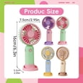 thumbnail image 3 of Clearance Sale! | USB Rechargeable Portable Handheld Fan, 3 Speed Quiet Mini Cooling Fan, 2-in-1 Handheld & Desktop Fan For Home Outdoor Travel(Blue), 3 of 9