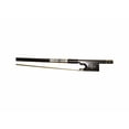 thumbnail image 2 of Woven Carbon Fiber Violin Bow 4/4, Fluer-de-lys Inlay Ebony Frog with Pearl Inlay Screw, 2 of 4
