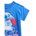 thumbnail image 6 of Stitch Toddler Graphic Americana Crewneck Tee with Short Sleeves, Sizes 12M-5T, 6 of 6
