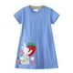 thumbnail image 1 of Vestido de verano de algodón para niña REDARER, informal, de manga corta y bordado con dibujos animados, para tallas 2-3 años, 1 of 4