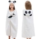 thumbnail image 1 of Toalla de baño para bebé estilo cuadrantes con capucha de panda 100% algodón rizo, 1 of 7