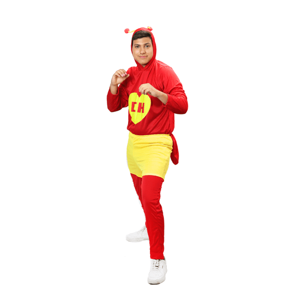 Disfraz de Chapulín Colorado Adulto Hombre Talla Chica