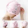 thumbnail image 2 of Cartoon Rabbit Women Water Hair Towel Shower Cap, 2 of 4