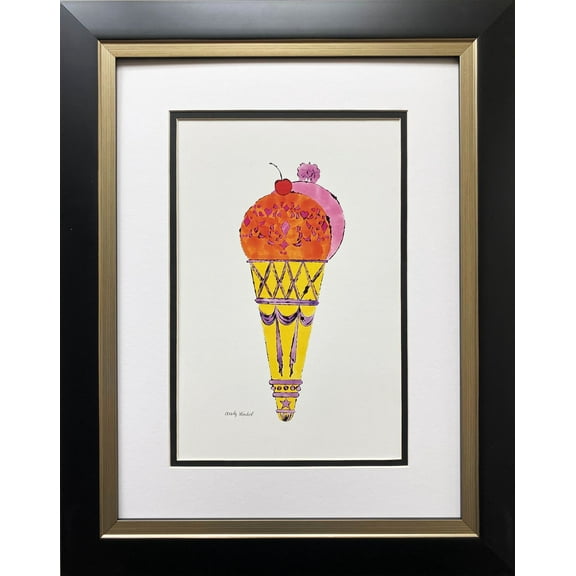Andy Warhol "Ice Cream Dessert '59" CUSTOM FRAMED Pop Art Generic