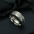 thumbnail image 5 of Glow in the Dark Bats Steel Wedding Band Ring Men Women Ginger Lyne Collection, 5 of 5