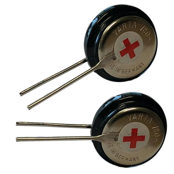 2x V80H-2PIN 1.2V 80mAh NiMH 2 Pin Battery for Wireless Beacon, Solar, Metering