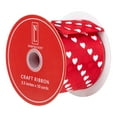 thumbnail image 5 of Red and White Diagonal Hearts Valentine's Day Wired Craft Ribbon 2.5" x 10 Yards, 5 of 6
