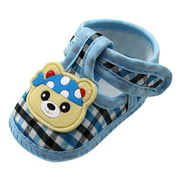 baby shoes Newborn Baby Girls Lattice Little Bear Prewalker Soft Sole Sandals Single Shoes