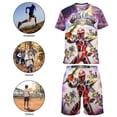 thumbnail image 4 of Power Rangers Boys Short Sleeve T-Shirt And Shorts Outfit Set Activewear Mesh Short Set for Kids, 4 of 7
