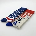 thumbnail image 3 of American Flag Fun Dress Socks for Men,KATOOM Cotton Novelty Novelty Funny Wedding Groomsmen Bridegroom Crew Socks 1 pair, 3 of 4