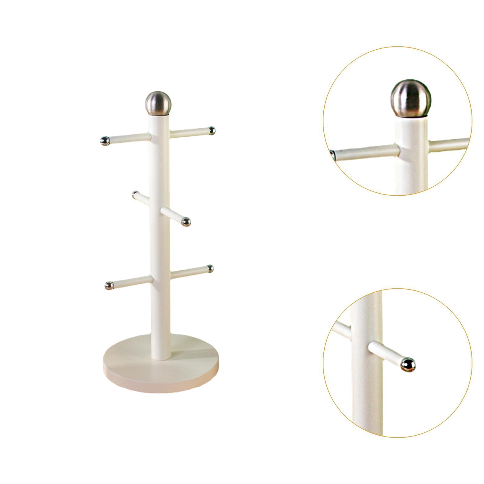 Fiocias Cup Drying Rack Glass Bottle Holder for Glass Bottles Cosmetics Baby Bottles White