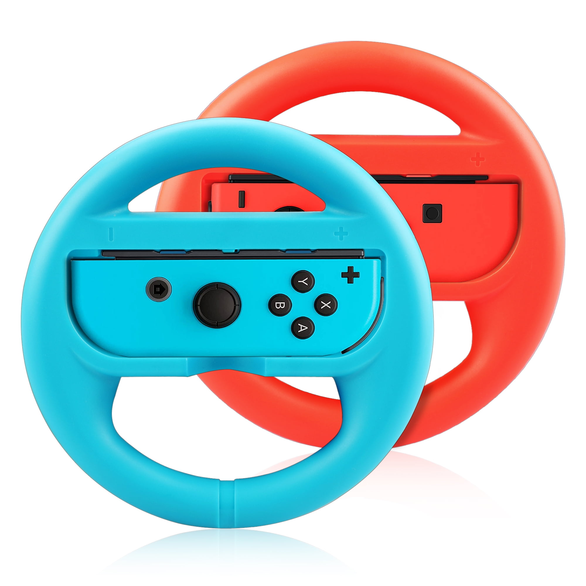 Xahpower Steering Wheel for Nintendo Switch JoyCon Controllers, 2 Pack
