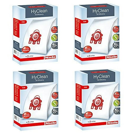 16 x Genuine Miele FJM HyClean 3D Efficiency Vacuum Hoover Dust Bags &