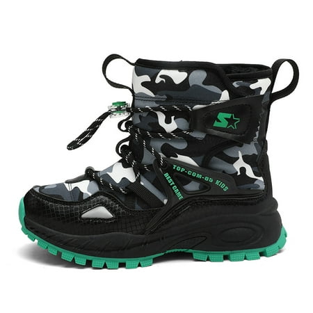 

Girls Boys Snow Boots Outdoor Waterproof Winter Kids Shoes