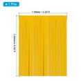 thumbnail image 2 of Uxcell 9.8 Ft x 3.3 Ft Tinsel Foil Fringe Backdrop Curtains, PET Film Metallic Decor Photo Backdrop, Matte Gold, 2 of 4