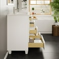 thumbnail image 6 of Eviva Loon 30"W x 22"D White Bathroom Vanity with White Carrara Quartz Vanity Top and Rectangular Undermount Sink, 6 of 8
