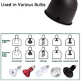thumbnail image 3 of ECOSUB Reptile Terrarium Heat Lamp Base for 100 Watt Bulb, Black, 5.5", Single Piece, 3 of 9
