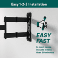 onn. Full Motion TV Wall Mount for 19" to 50" TVs, up to 15° Tilting