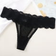 thumbnail image 1 of Puntoco Ropa interior para mujer, bragas, ropa interior sexy de encaje para mujer, bragas sólidas ahuecadas, cómodas y delgadas, 1 of 4