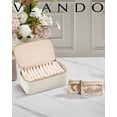 thumbnail image 2 of Joyero Vlando con 12 bolsas de terciopelo para mujer, color blanco, 2 of 8