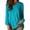 Blue(Womens Tops), variant on Womens Long Sleeve V-Neck Blouse Casual Flowy Pullover Top with Elastic Cuffs