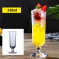 thumbnail image 1 of UHUSE Plastic Transparent Unbreakable Silicone Plastic Wine Glass Cups Bar Home Goblet, 1 of 4
