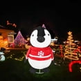 thumbnail image 5 of Christmas scene and stretchable penguin decorations are available., 5 of 7
