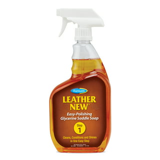 Farnam Leather New Easy-Polishing Glycerine Saddle Soap for Daily Leather  Cleaning and Protection 16 ounces 