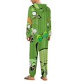 thumbnail image 3 of Invader Zim Unisex Onesie Pajamas Zipper Jumpsuit Hooded One Piece Sleepwear for Family Mens Womens, 3 of 8