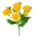 thumbnail image 1 of 1pc Artificial Chrysanthemum Bouquet Simulation Flower Table Centerpiece Decor Home Office Flower Home Decoration yellow, 1 of 9