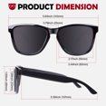thumbnail image 4 of Sunier Vintage Polarized Sunglasses Stylish Gradient Frame for Young Women and Men, 4 of 6