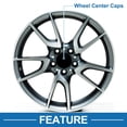 thumbnail image 3 of Unique Bargains Wheel Center Caps 70mm Black 1  Pc with Black Carbon Fiber Pattern Sticker, 3 of 6