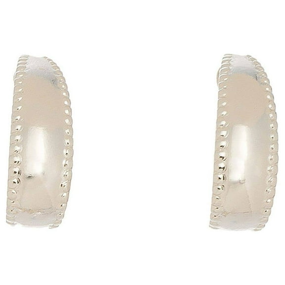 Women's Silver J Hoop Ear Sense Earrings by Howard's