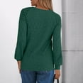 thumbnail image 5 of Blouses for women dressy casual Long Sleeve Polyester and Spandex Soft Clothing XL Green womens blouses, 5 of 5