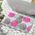 thumbnail image 6 of 1pc Gray Pink Floral Bathroom Rug Bathroom Decor and Accessories- Durable,Anti Slip,And Quick Drying,Suitable For Indoor/outdoor Use - Perfect For Bathrooms,Bedrooms,Kitchens, 6 of 9