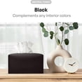 thumbnail image 3 of Tissue Cover [Refined] Modern Leather Rectangular Tissue Holder Decorative Holder/Organizer For Bathroom Vanity Countertop Night Stands Desk Ornament Q Ornament Pretty Ornament And Teal Decorations, 3 of 3