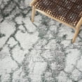 thumbnail image 6 of SAFAVIEH Horizon Milica Abstract Shag Runner Rug, Ivory/Green, 2' x 8', 6 of 8