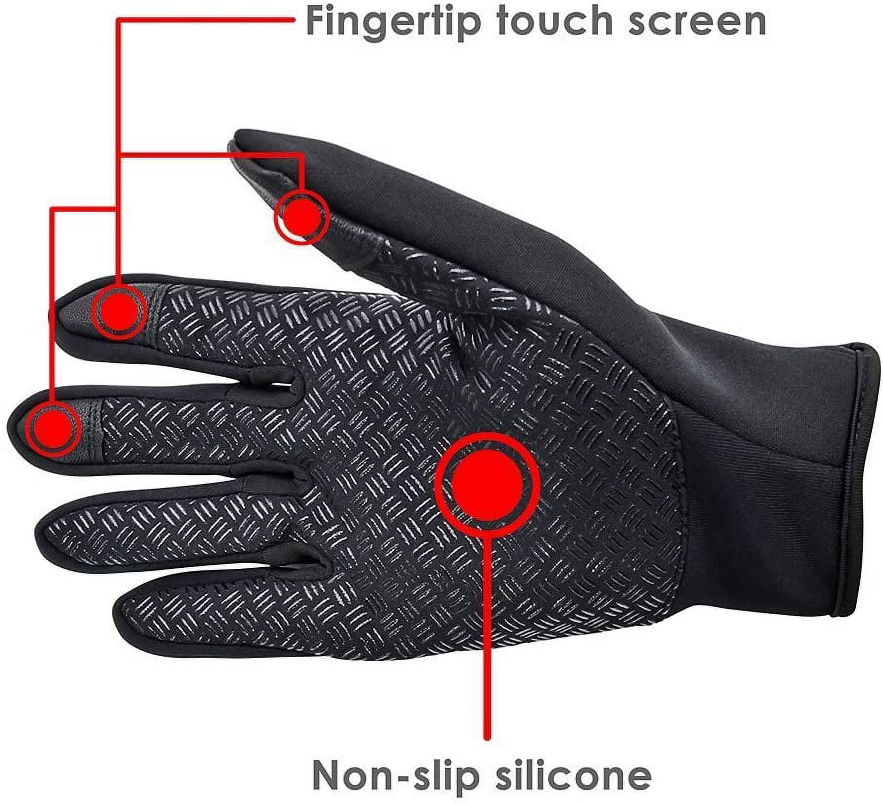 Winter Gloves for Men Women,Cold Weather Thermal Glove Windproof Water Resistant,Keep Warm Touch Screen Gloves for Cycling Running Driving,Riding ski Gloves Mountaineering Motorcycle