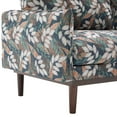 thumbnail image 4 of Christopher Knight Home Modern 75.75" Loveseat Sofa, Chenille Couch with Cushion and Wooden Legs, Green Floral, 4 of 13