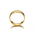 thumbnail image 5 of 6MM Gold Plated Wedding CZ Band Men Women Stainless Steel Wedding Ring Size 6-13, 5 of 5