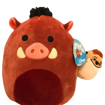 Squishmallows Official Kellytoy Disney Characters Plush (10 Inch, Pumba with Timon)