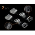 thumbnail image 2 of INSPIRE CHIC1Pair Non-Slip Clear Bra Straps Replacement Invisible Transparent Bra Shoulder Straps Clear-Clear Buckle Width: 1.5cm/ 5/8", 2 of 5