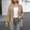 Khaki, variant on Chunky Cardigan Sweaters for Women Lantern Long Sleeve Open Front Oversized Cardigans with Pockets Knit Jacket Outerwear