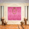 thumbnail image 5 of Flower Wall Panels Backdrop Décor:  Pink Artificial Floral Backdrop for Wedding Party Baby Bridal Shower, 12 Pcs Hanging 3D Fake Hydrangea Wall Decoration, Silk Faux Hydrangea Flower Backdrop, 5 of 5