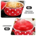 thumbnail image 4 of Shisuyan Milk Pot with Lid Enamelware Cooking Pot Stew Pot with Dual Handle for Stovetop, 4 of 8