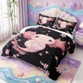 thumbnail image 3 of Manfei Colorful Axolotl Twin Quilt Set,Cute Animal Twin Coverlet Set,2-Piece,1 Bedspread and 1 Pillowcase, 3 of 7