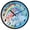Cartoon Baby Unicorn and Rainbow, variant on Dailycode Night Light Wall Clock Glow in The Dark 12 inch Battery Operated Silent Luminous Clocks, Cartoon Baby Unicorn and Rainbow