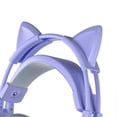 thumbnail image 4 of Cat Ear Headphones with Noise Reduction Mic for Girls All Wrapped Earcups Wired Over Ear Gaming Headset for PC Purple, 4 of 4