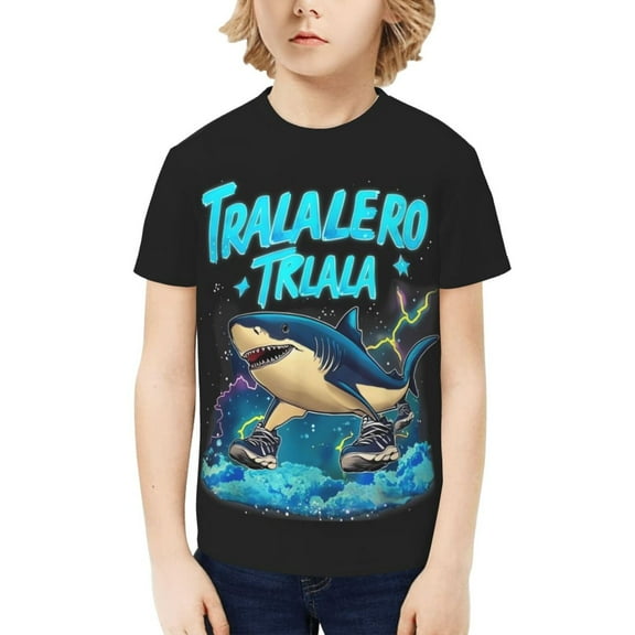 Italian Brainrot Kids T-Shirt 3d Printed Graphic T-Shirts Boys And Girls Short Sleeve Shirts For Youth Kids X-Small